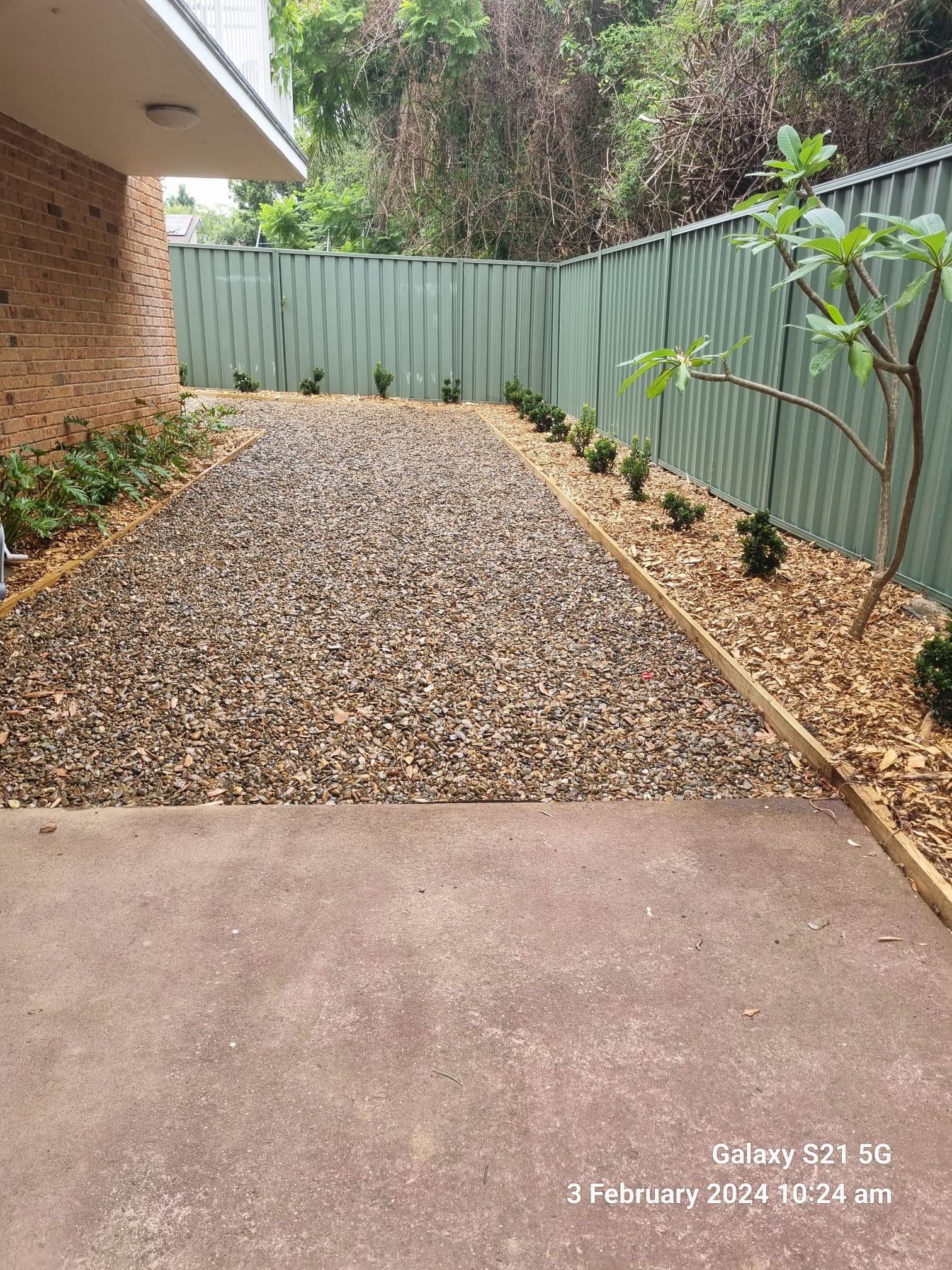 Hard landscaping project in Sydney